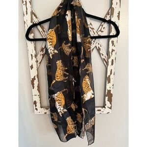 Vintage Satin Cat Scarf‎